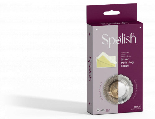 Spolish Silver Polishing Cloth 2 Ply 1 Pk.