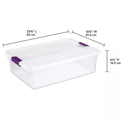 STORAGE-LATCH TOP-32qt PURPLE