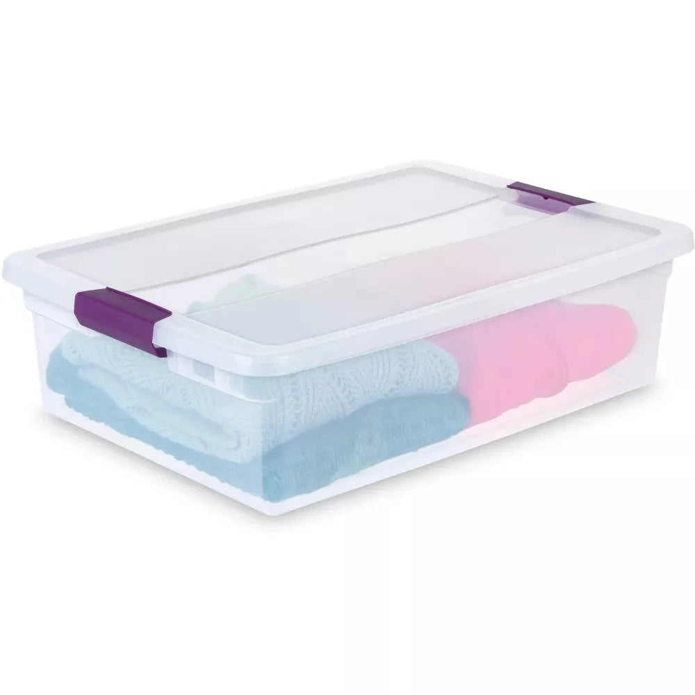 STORAGE-LATCH TOP-32qt PURPLE