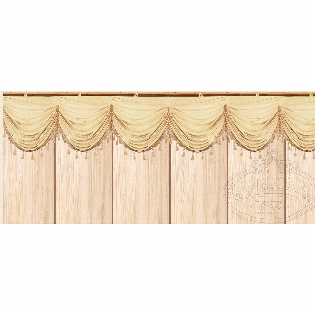 Sukkah Curtain, Light Gold