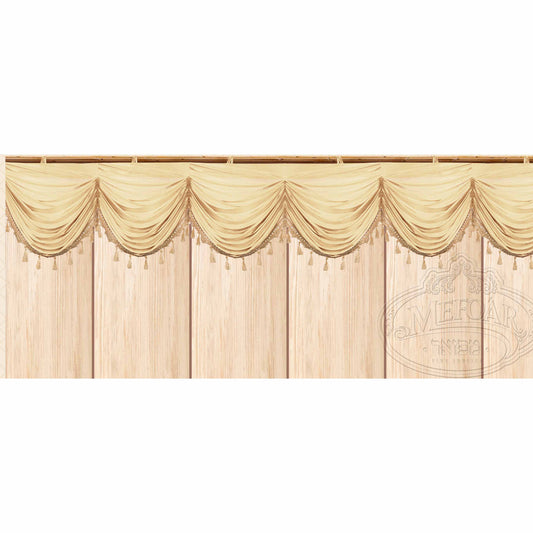 Sukkah Curtain, Light Gold