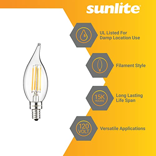 Sunlight 40 Wt Led Chandlier Bulb 27K 3