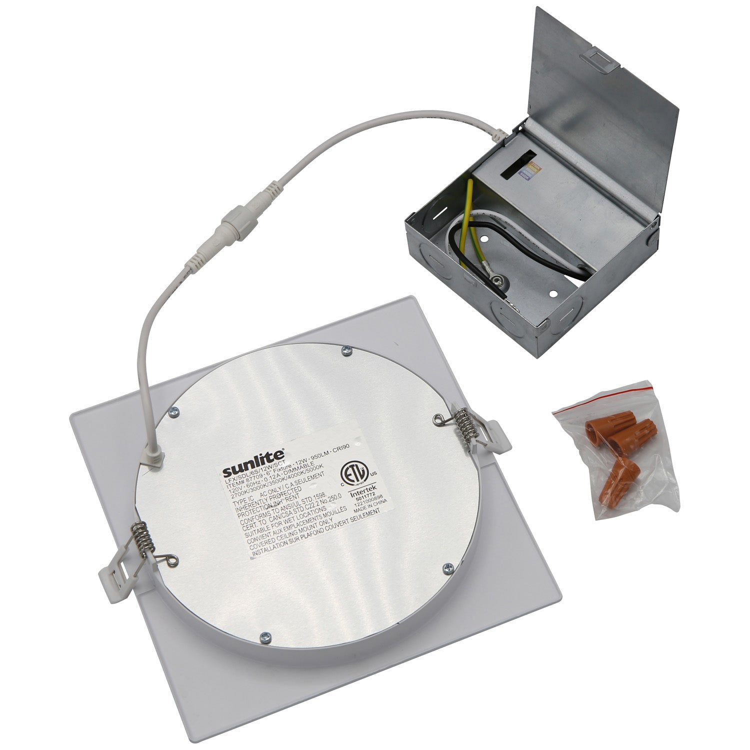 Sunlite Recessed Slim Downlight 6'' Square 4