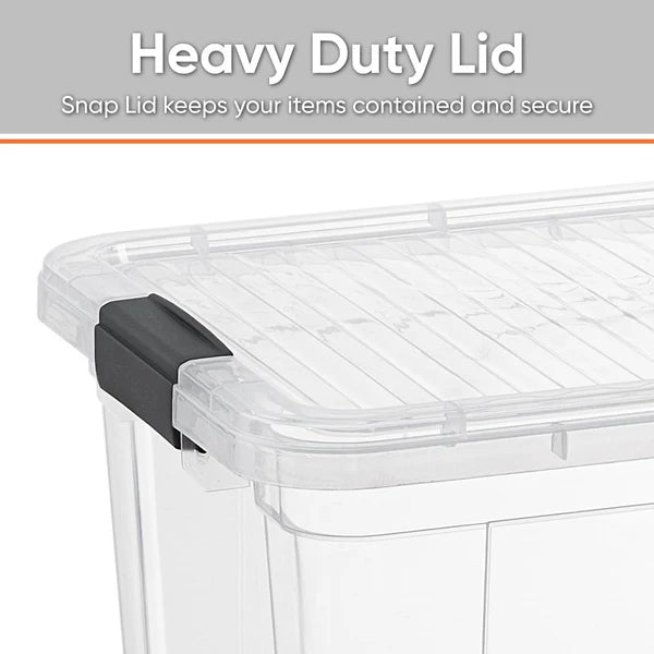 Superio 11 Qt Clear & Sleek Storage Bins 4