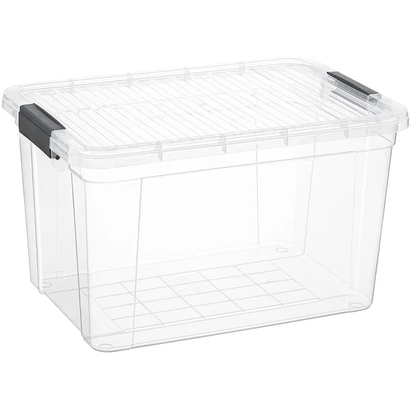 Superio 26 Qt Clear & Sleek Storage Bins 1