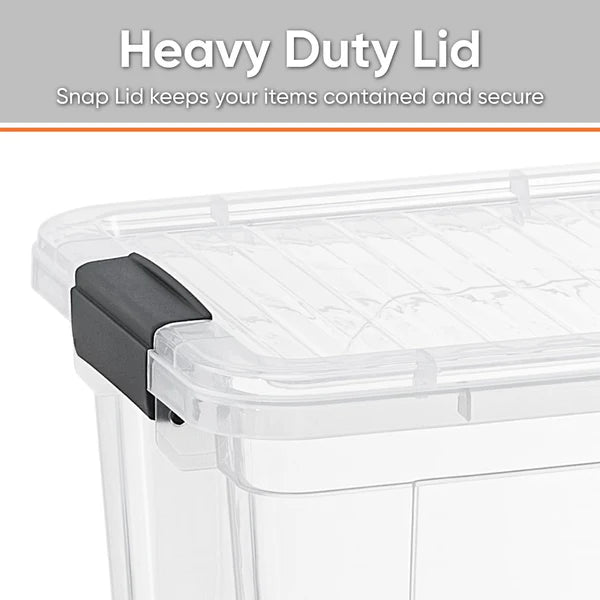 Superio 26 Qt Clear & Sleek Storage Bins 3