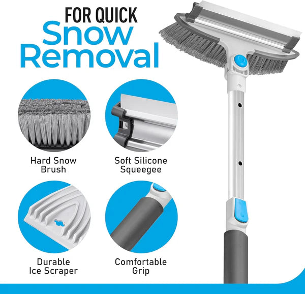 Superio 3 In 1 Telescopic Car Snow Brush & Ice Scraper 4
