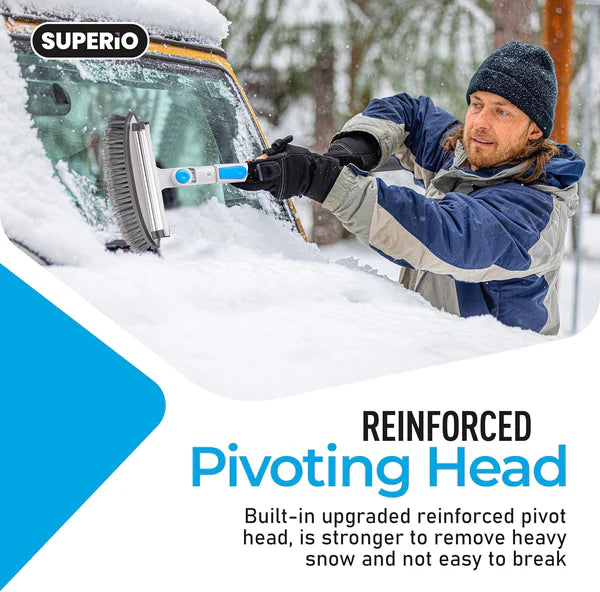 Superio 3 In 1 Telescopic Car Snow Brush & Ice Scraper 7