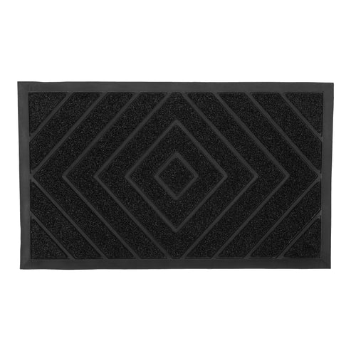 Superio Diamond Coir Doormat (Black)