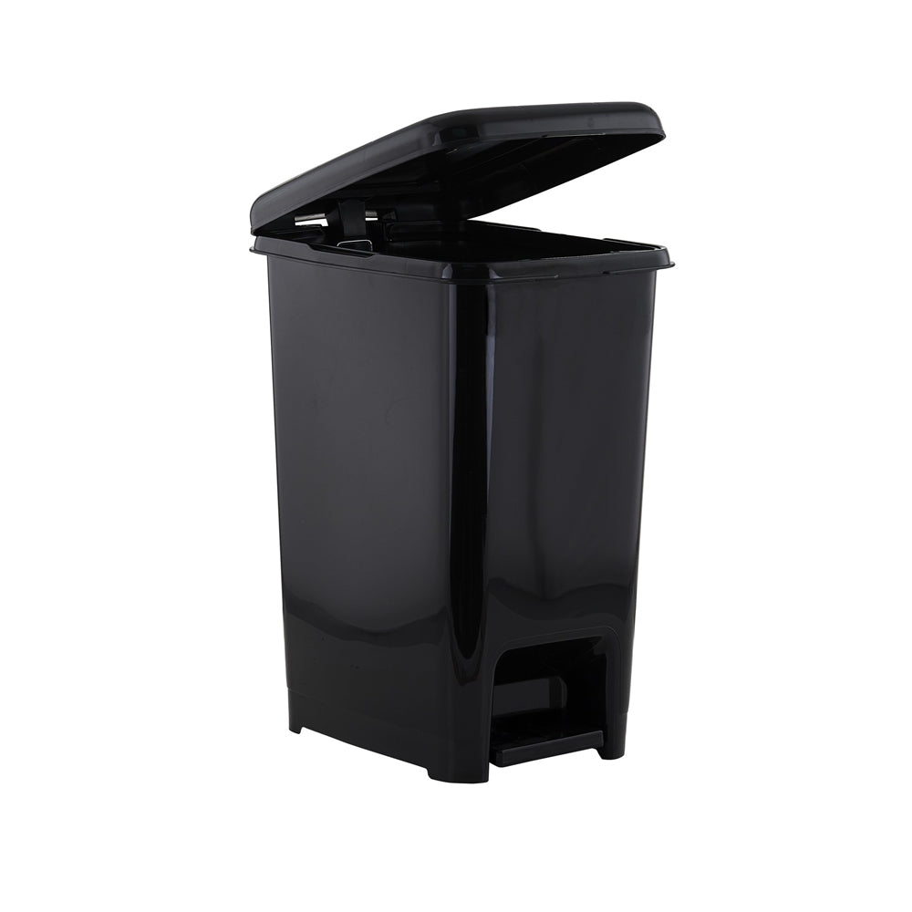 Superio Slim Step Trash Can Black 6.5 Gal