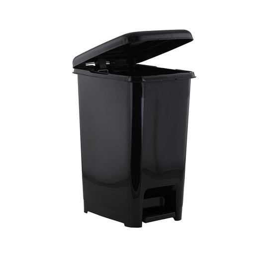 Superio Slim Step Trash Can Black 6.5 Gal