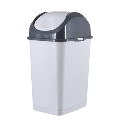 Swing Top Trash Can, 5 Qt - Grey/Black 1