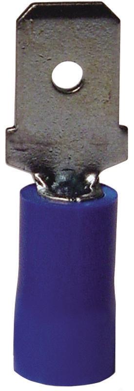 TERMINAL DISCONNETC MALE/16-14 AWG/.250"TAB BLUE;1