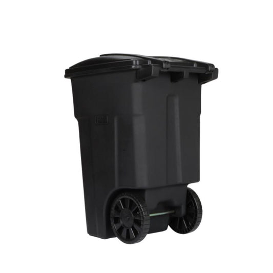 TOTER GARBAGE CAN BLACK 48GL 1