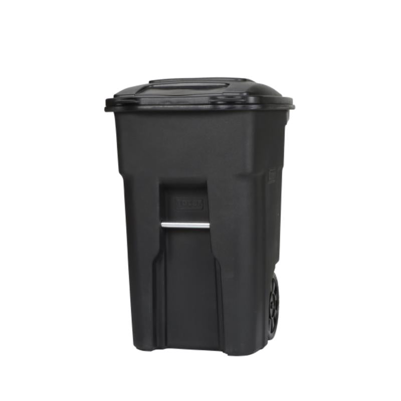 TOTER GARBAGE CAN BLACK 48GL 2