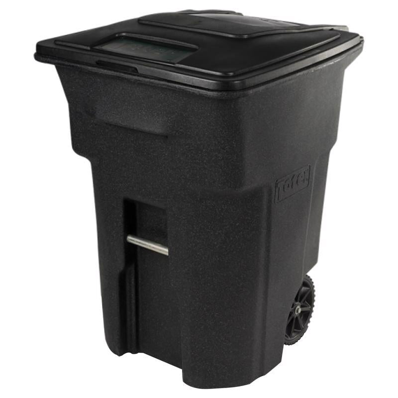 TOTER GARBAGE CAN BLACK 48GL 3