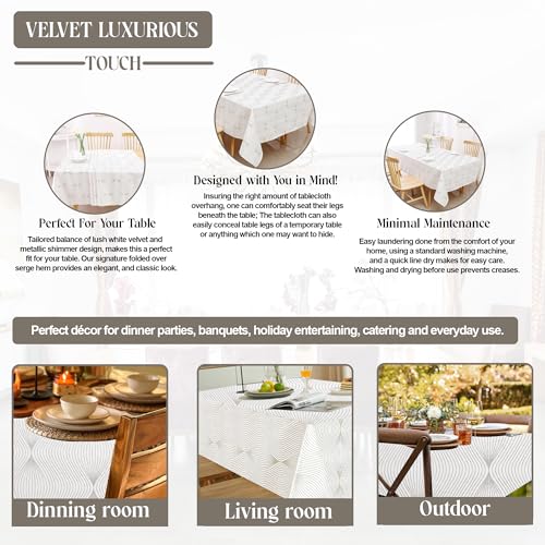 Tablecloth Infinity Gold 70"x120" 4