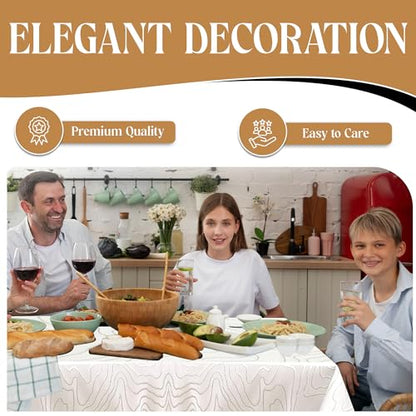 Tablecloth Ripple Gold 70"x108" 4