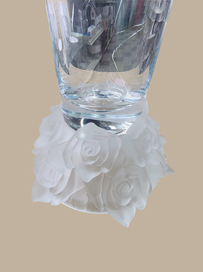 Tall Vase with Flower Design 2