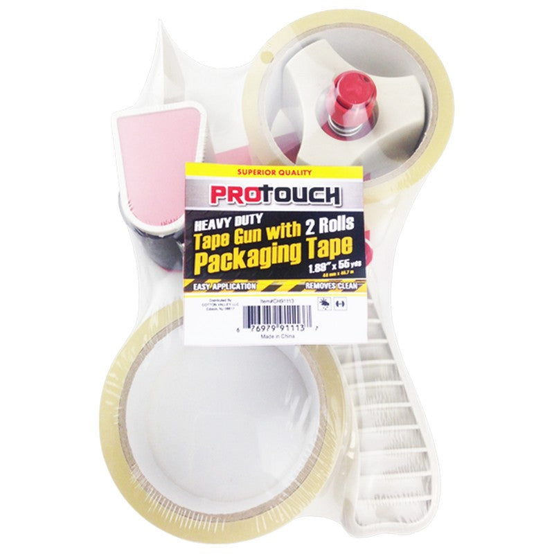 Tape Gun, 2 Roll on Hand Dispenser W 2 Rolls Tape