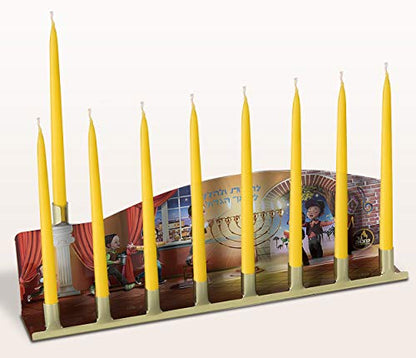 Tin Menorah with Painting 3