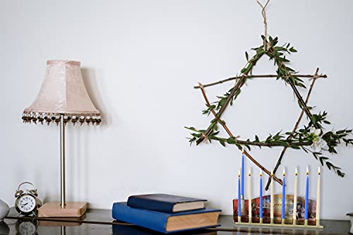 Tin Menorah with Painting 4