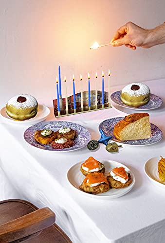 Tin Menorah with Painting 5