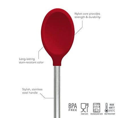 Tovolo Silicone Mixing Spoon-Red 2