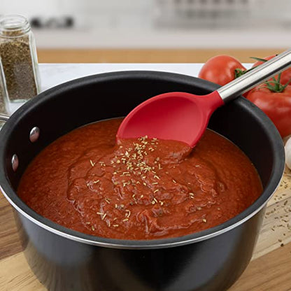 Tovolo Silicone Mixing Spoon-Red 3