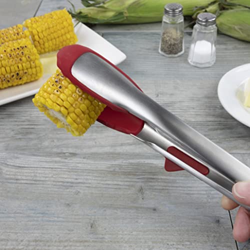 Tovolo Silicone Tip Top Tongs Red 4