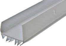 U-SHAPED SLIDE-ON VINYL DOOR BOTTOM FITS 1 3/4" ME