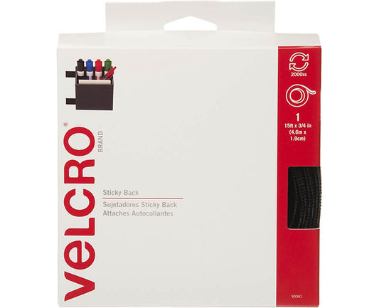VELCRO-3/4"x 5 YD ROLL-BLACK