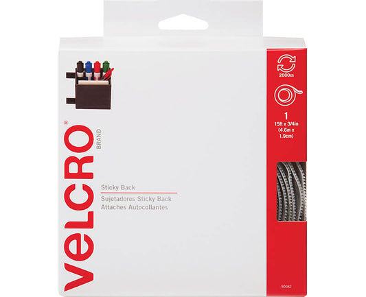 VELCRO-3/4"x 5 YD ROLL-WHITE