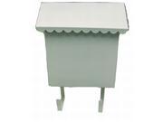 VERTICAL MAILBOX WHITE ENAMEL FINISH 8-1/2" WIDE X