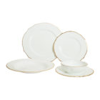 Vikko Shine - Spring Gold, 20 Pc Dinnerware Set, includes Service For 4, Dinner, Salad, Soup, Bread & Butter, Dessert 1