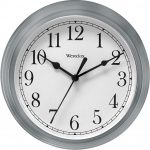 WALL CLOCK-8″-SIMPLICITY- SILVER