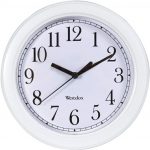 WALL CLOCK-8″-SIMPLICITY- WHITE