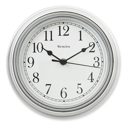 WALL CLOCK-8″-SIMPLICITY- WHITE
