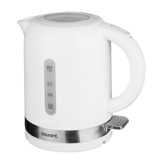 1 Liter Cordless Electric Kettle - White