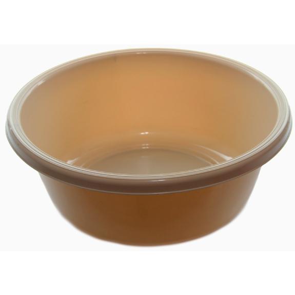 Wash Basin Plastic (Beige, Medium 28 CM 1147)