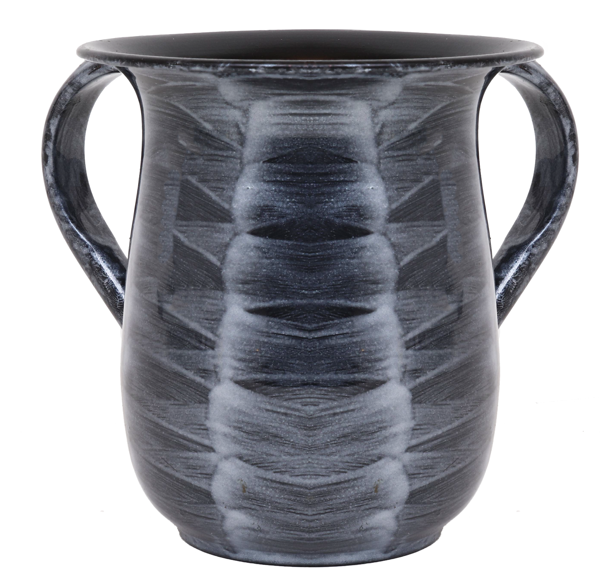 Washing Cup Powder Coated Silver Waves