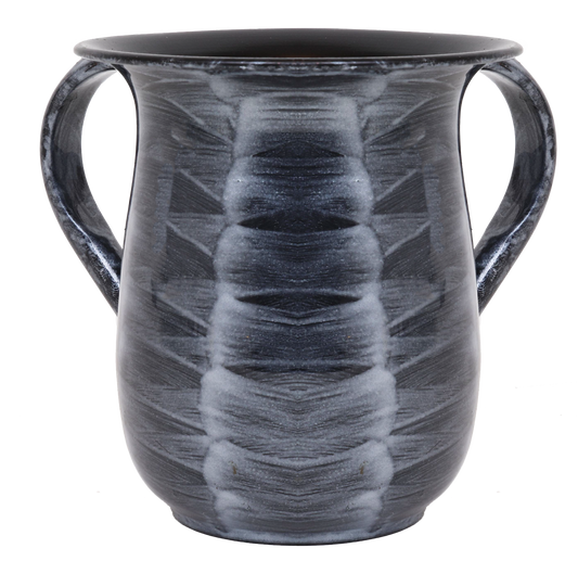 Washing Cup Powder Coated Silver Waves