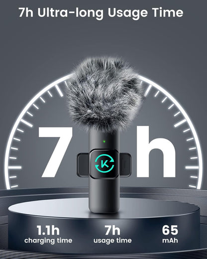 Wireless Lavalier Microphone Set: Clear Audio for iPhone, Video, Interviews & Vlogs 5