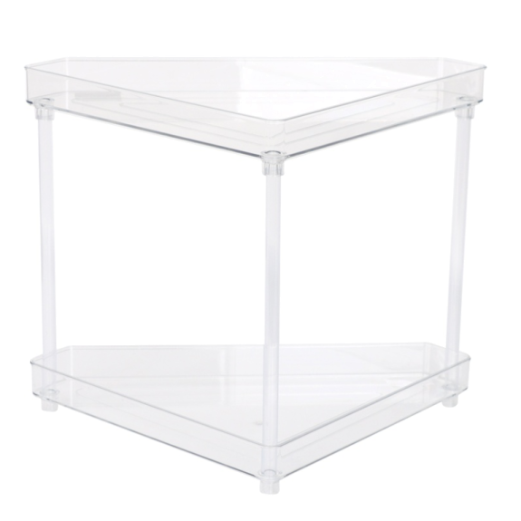 YBM 2 Tier Acrylic Corner Rack 1