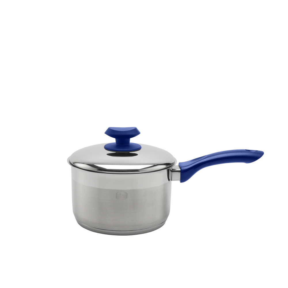 YBM Stainless Steel Pot, Blue 1QT