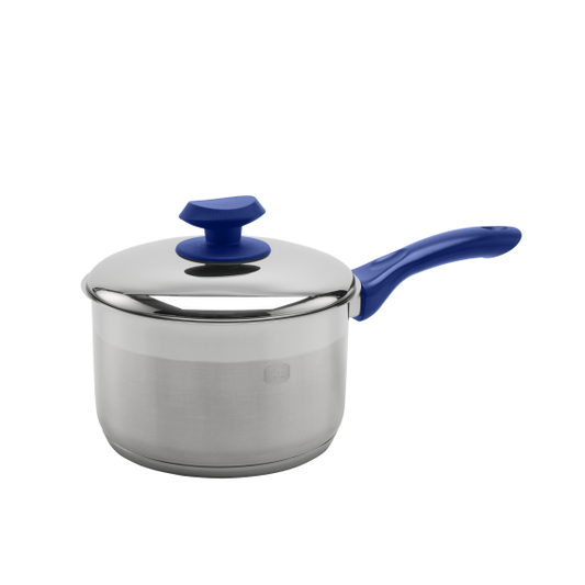 YBM Stainless Steel Sauce Pot, Blue - 3.5 Quart