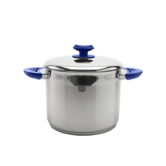 YBM Stainless Steel Sauce Pot, Blue - 5 Qt