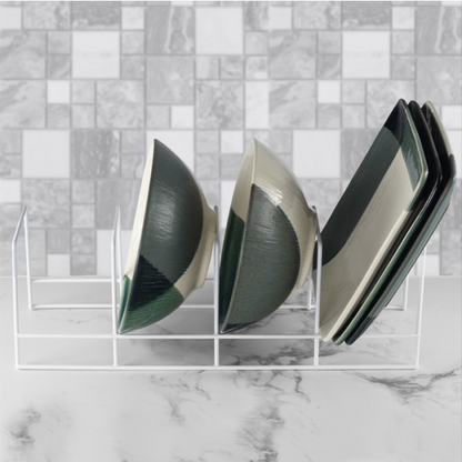 Ybm 4 Section Plate Rack Shelf Organizer 1