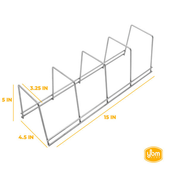 Ybm 4 Section Plate Rack Shelf Organizer 2