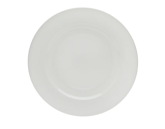 11 In White Dinner Rim Plate